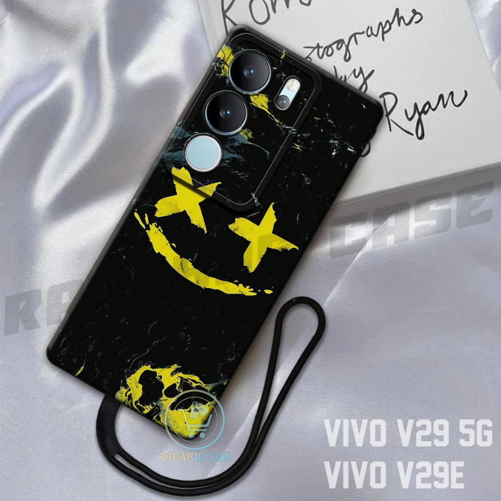 RAHAYOE CASE -  Case Vivo V29 5G - Case Vivo V29E  Free Tali Hp - Fashion Case Softcase Macaron Prot