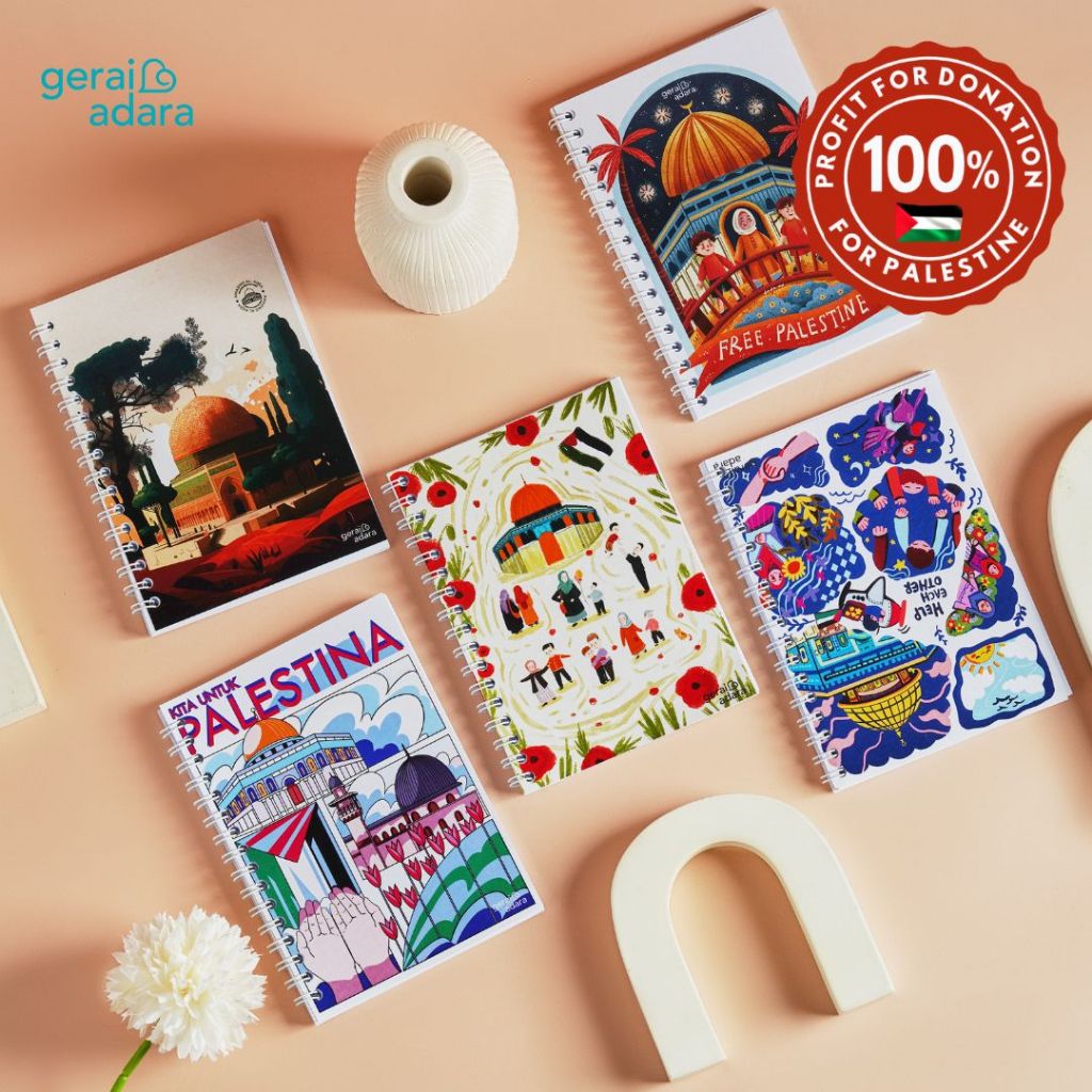 

Notebook Mini - Notebook A6 - Buku Catatan Notebook - Palestine Merch - Buku Motif Palestina | Khasa Series | Gerai Adara