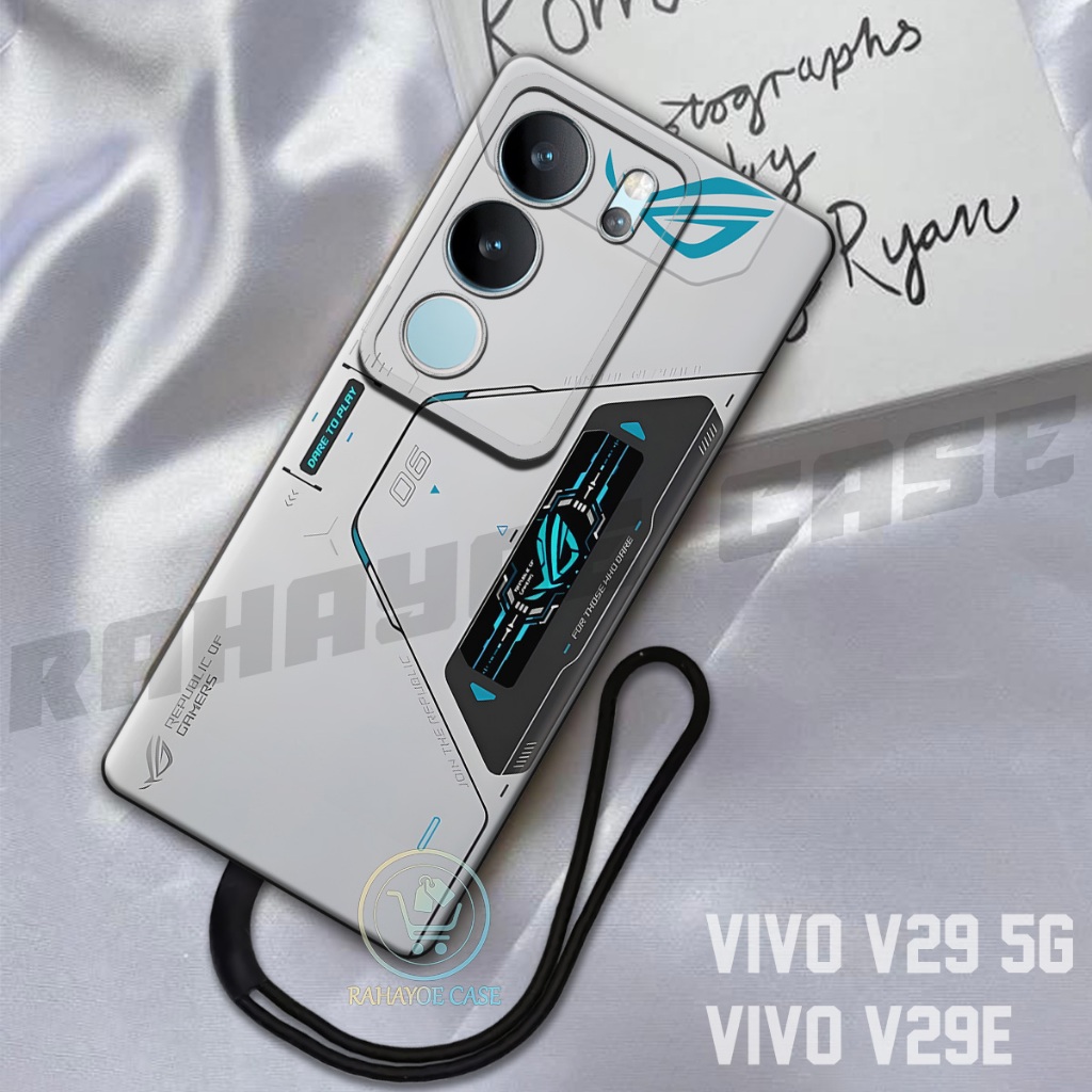 RAHAYOE CASE -  Case Vivo V29 5G - Case Vivo V29E  Free Tali Hp - Fashion Case Softcase Macaron Prot