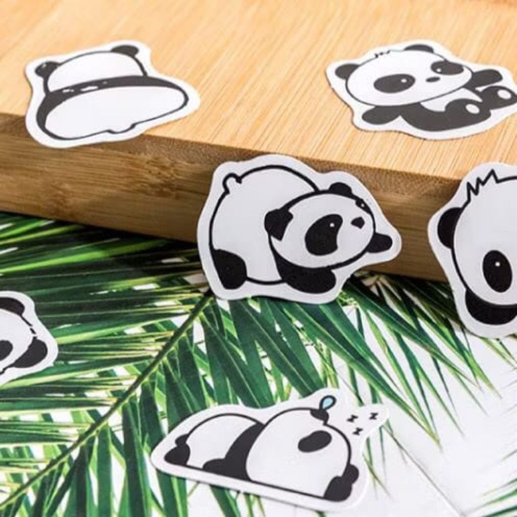 

isi 7pcs _ Sticker Panda Lucu Menggemaskan