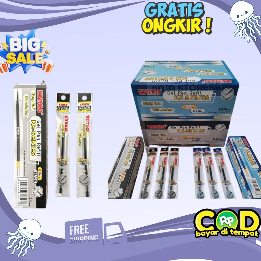 

Kenko Gel Pen Refill Easy Gel - KE Series 0,5 mm ISI 24PCS