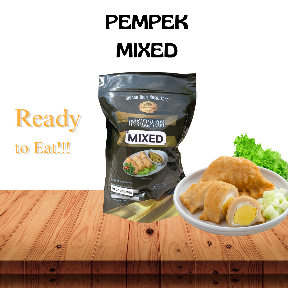 

Pempek Mix Isi Banyak Plus Cuko Siap Santap