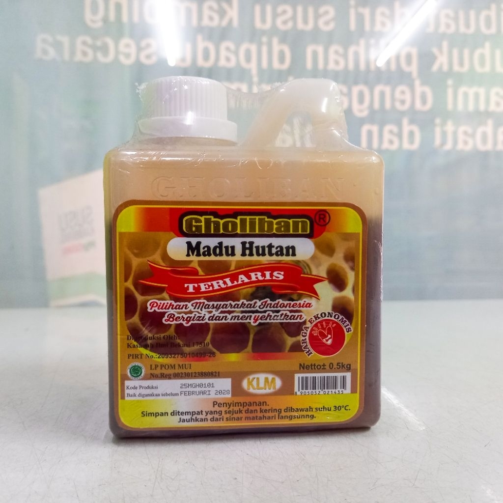 

Madu Hutan Gholiban 500gram Halal MUI Madu KLM