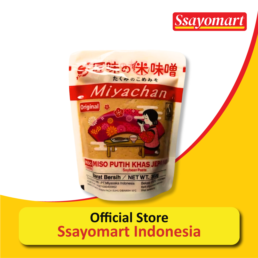 

[MIYASAKA] MIYACHAN Shiro Miso Putih Jepang 300g Pasta Miso Lembut dan Serbaguna