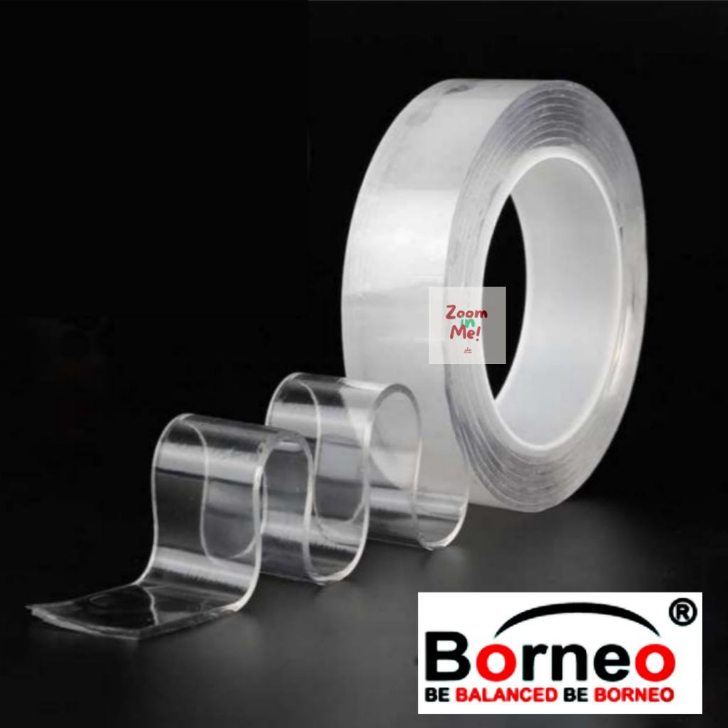 

DOBEL TAPE / ISOLASI BOLAK-BALIK / DOBEL FOAM TRANSPARAN BORNEO