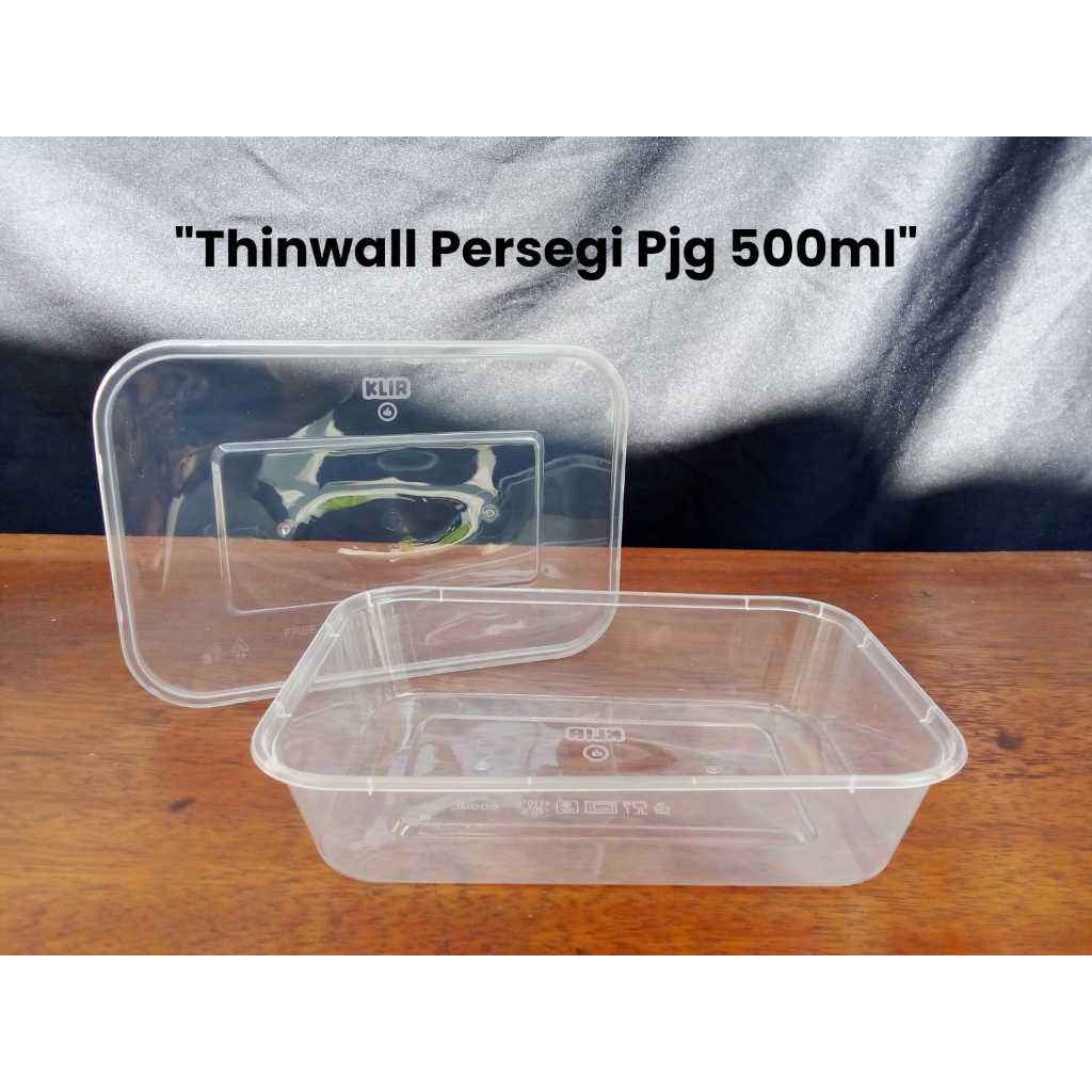 

THINWALL KLIR RECT 500 ML