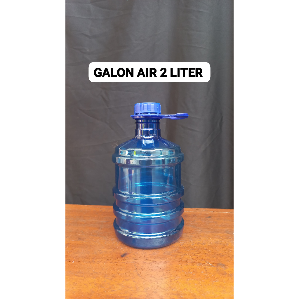 

GALON 2 LITER BIRU + TUTUP + KALUNG