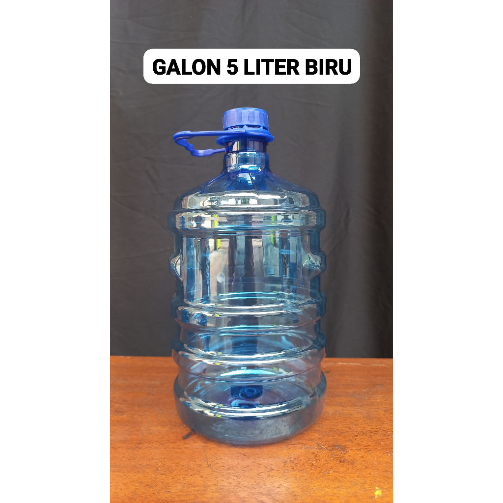 

GALON 5 LITER BIRU + TUTUP + KALUNG