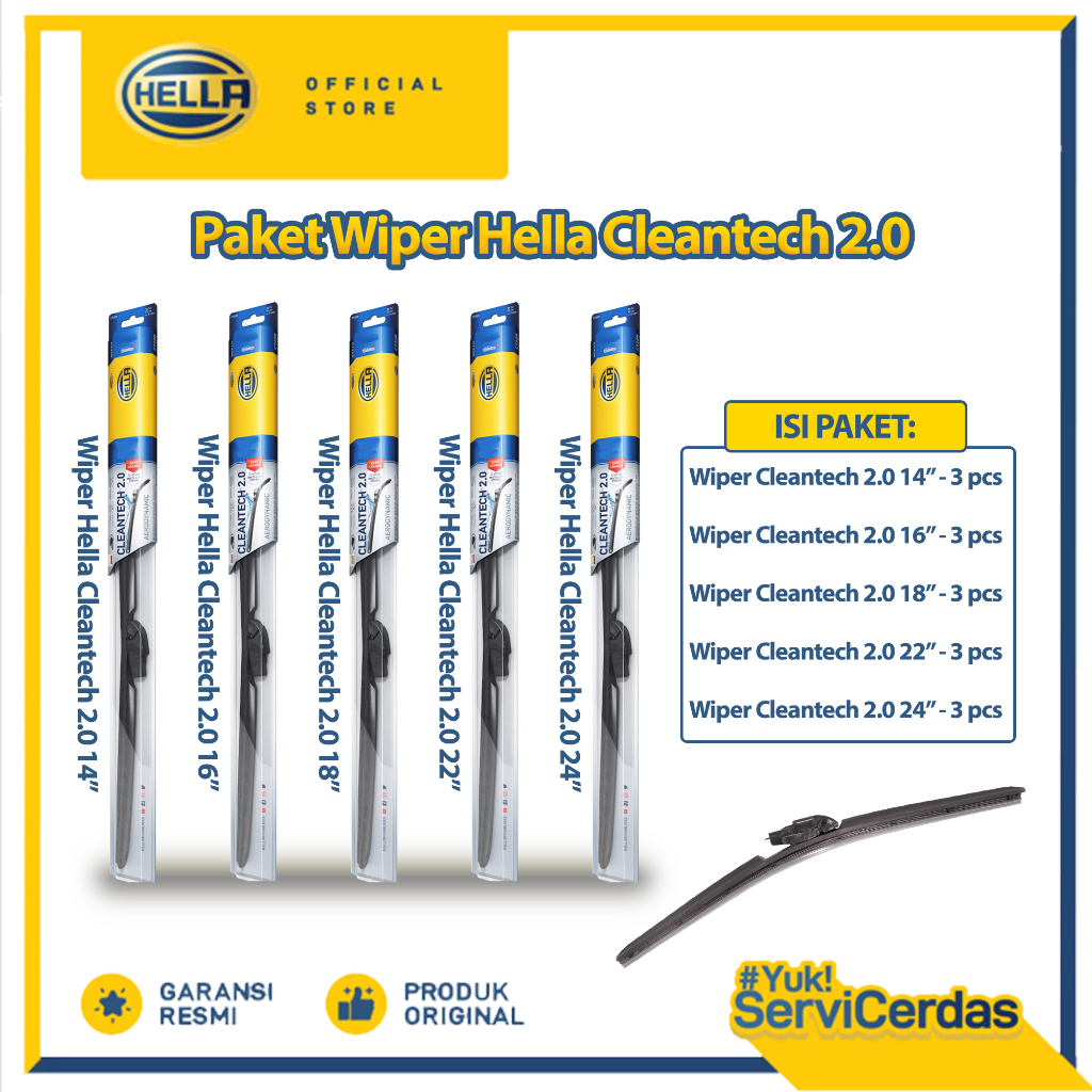 Paket Wiper Hella Cleantech 2.0 - Wiper Mobil