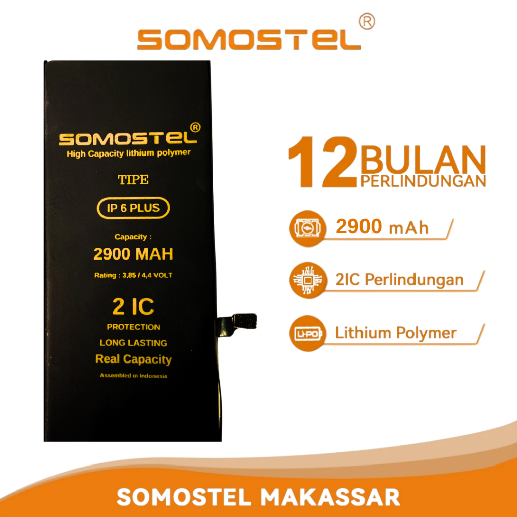 Somostel Baterai iPhone 6 Plus Battery
