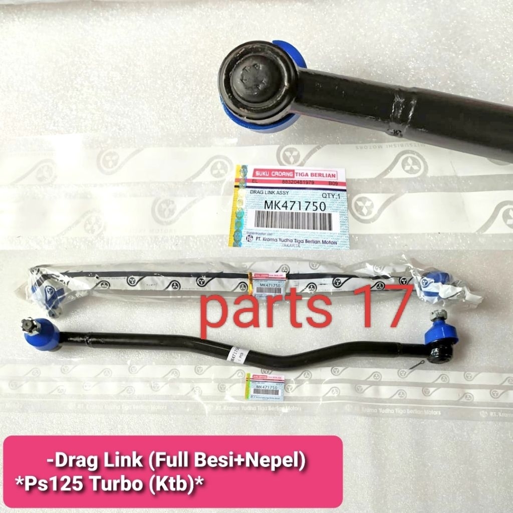 DRAG DRAK LING LINK ASSY/LONG TIE ROD MITSUBISHI PS125 CANTER TURBO ASLI ORIGINAL MK471750