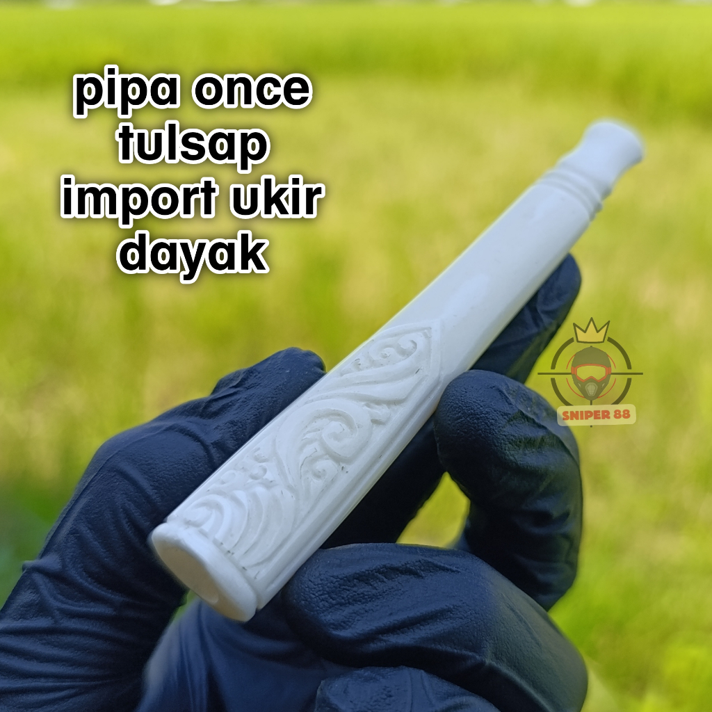 pipa once cangklong tulsap ukir dayak super premium