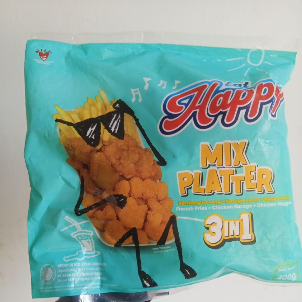 

Eat happy mix plater 3in1