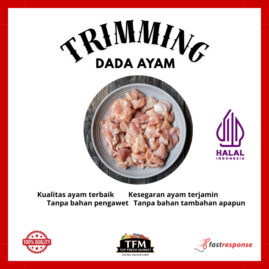 

[TFM] Triming Dada Ayam Frozen Beku / Trimming Chicken Breast Surabaya Termurah