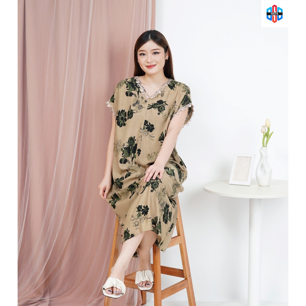 Daster Rayon jumbo busui kekinian ld 110 - 130