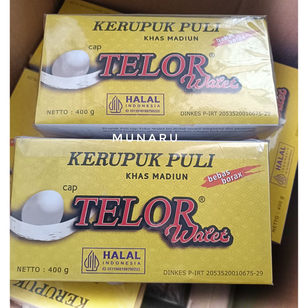 

Kerupuk Puli Gendar Khas Madiun Telor Walet 400g
