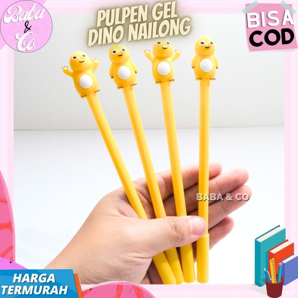 

PEN NAILONG DINO KUNING LUCU PULPEN GEL NAILONG DINO IMUT UNIK PEN GEL MURAH GROSIR PULPEN NAILONG DINO KUNING GROSIR COD