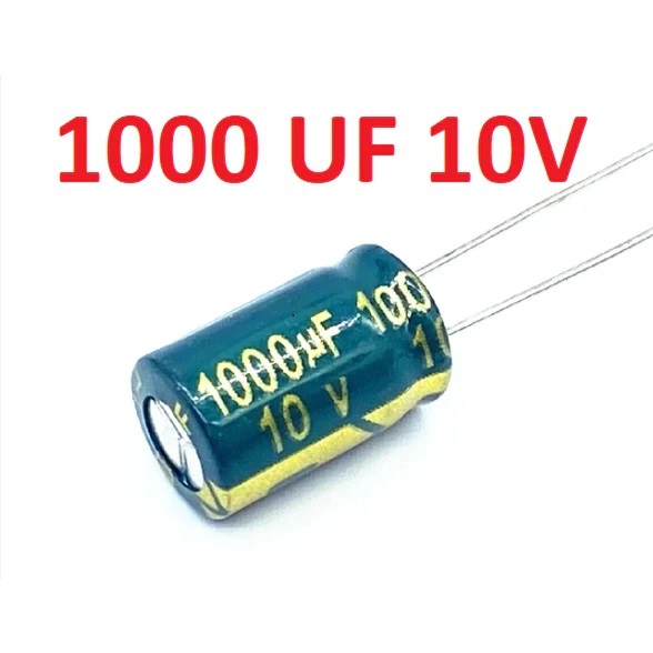 Kapasitor Capacitor ELCO Polar 1000uf 10v 1000 uf 10 V 1000 mikro 10 volt