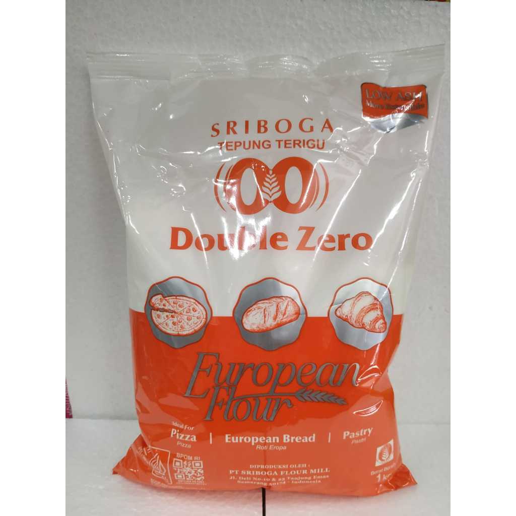 

Sriboga Double Zero 1kg protein tinggi Tepung Terigu