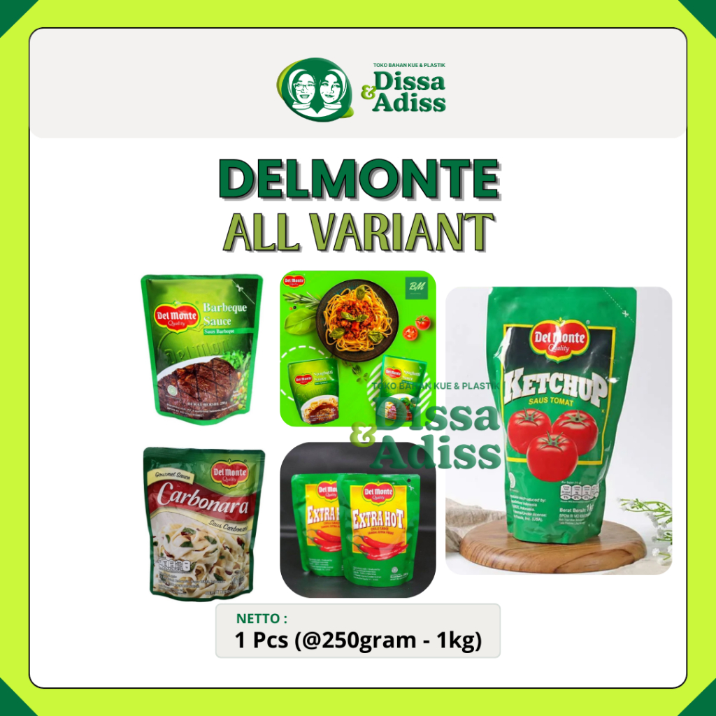 

Saos Sambal Delmonte Extra Hot 250 gram - 1kg All Variant | Tobaqdissa