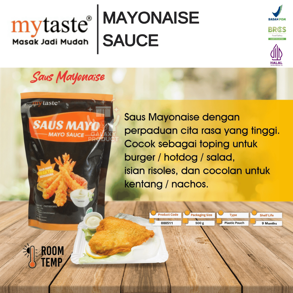 

MY TASTE MAYONAISE SAUCE - SAUS MAYONAISE