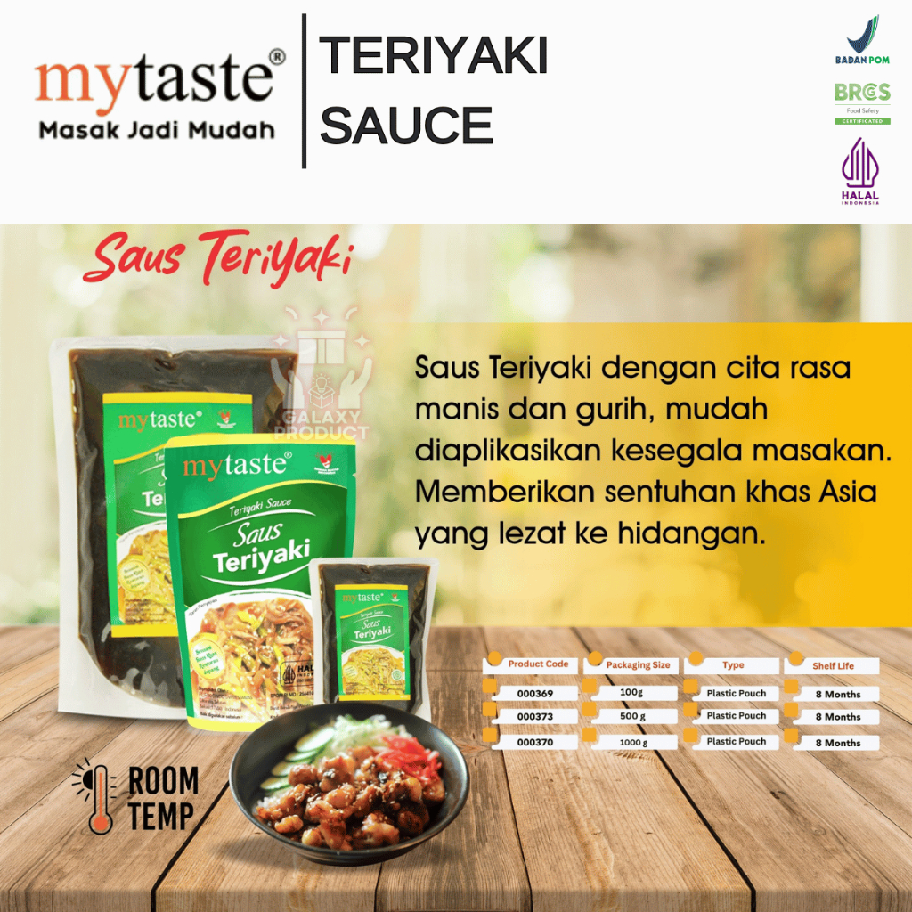 

MY TASTE TERIYAKI SAUCE - SAUS TERIYAKI