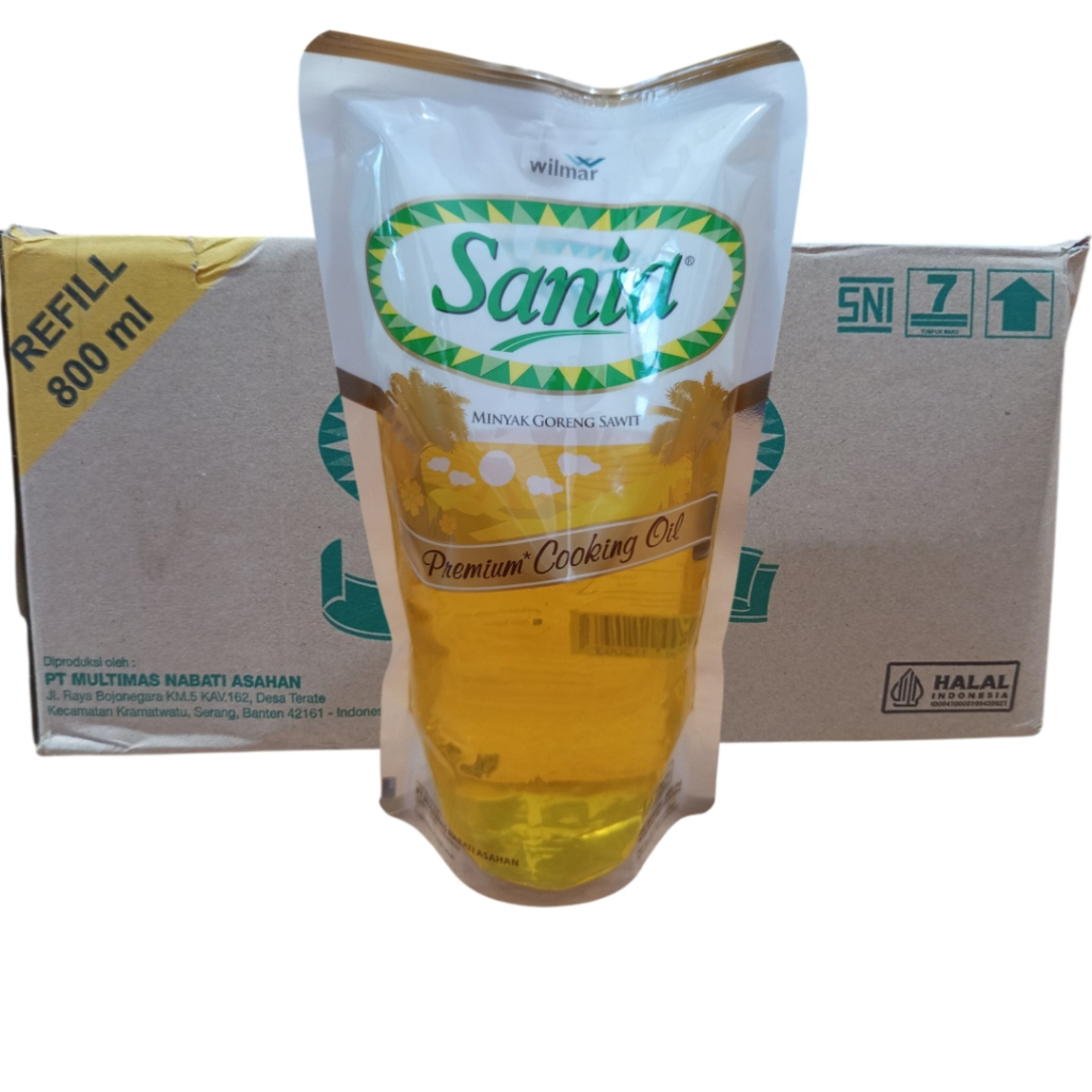 

Minyak Goreng Sawit Sania Kemasan Pouch 800ml Pkt 1 Pouch Oil