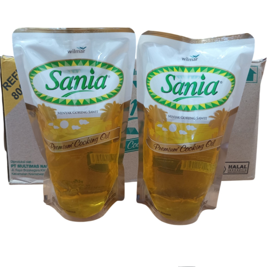 

Minyak Goreng Sawit Sania Kemasan Pouch 800ml Pkt 2 Pouch Oil