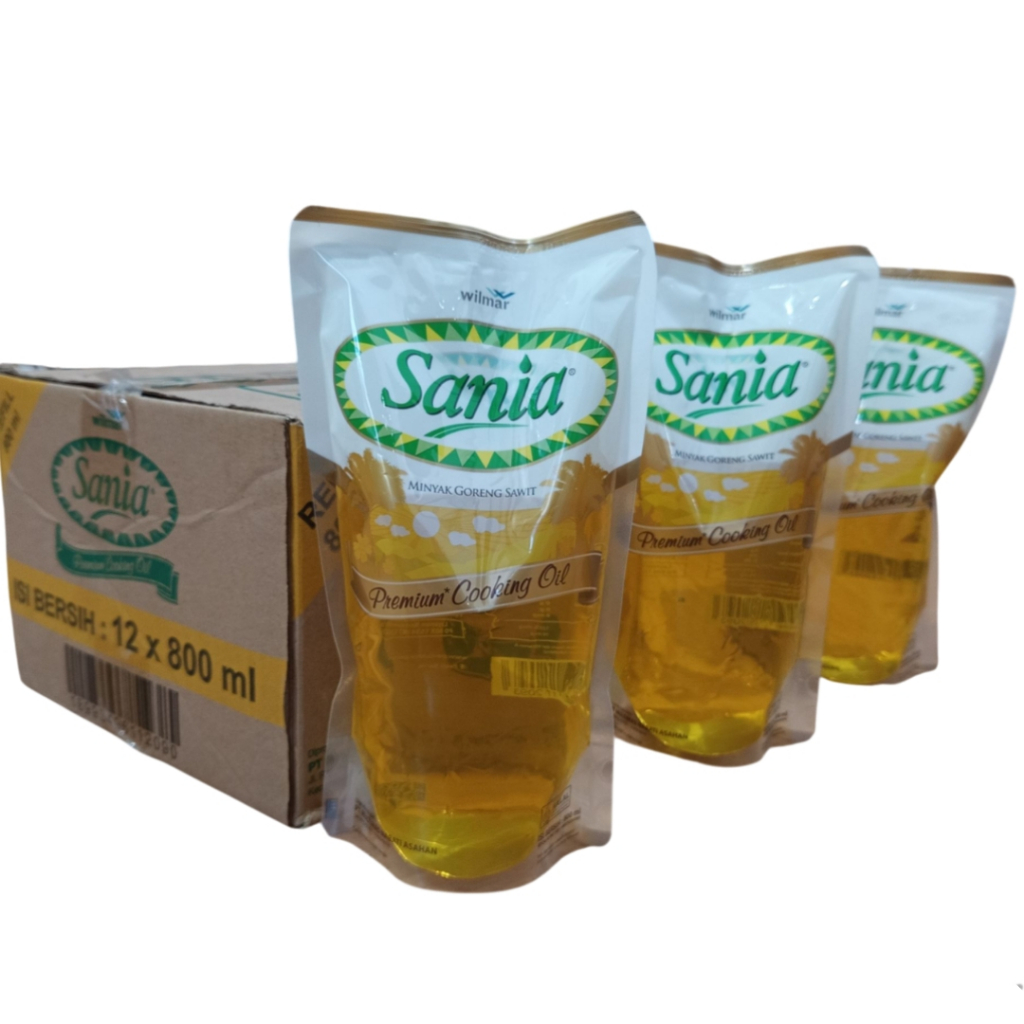 

Minyak Goreng Sawit Sania Kemasan Pouch 800ml Pkt 3 Pouch Oil