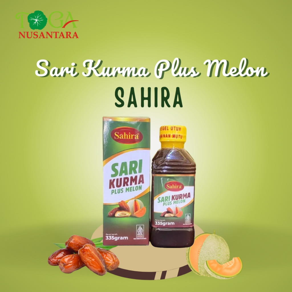 

Sari Kurma Sahira Plus Melon - Minuman Sehat 335 g