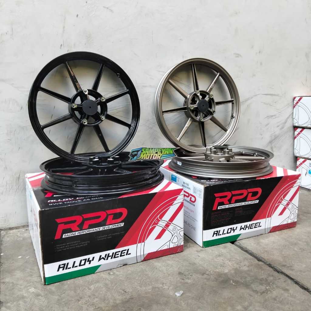 Promo Velg Set Variasi Murah Palang 8 RPD Magnum Ring 17 160/185 PNP Jupiter MX King Double Cakram S