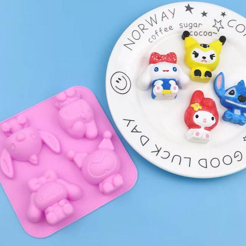 My melody karakter cetakan puding/ kartun animasi / cetakan puding lucu/ cetakan bento - Cetakan Sil