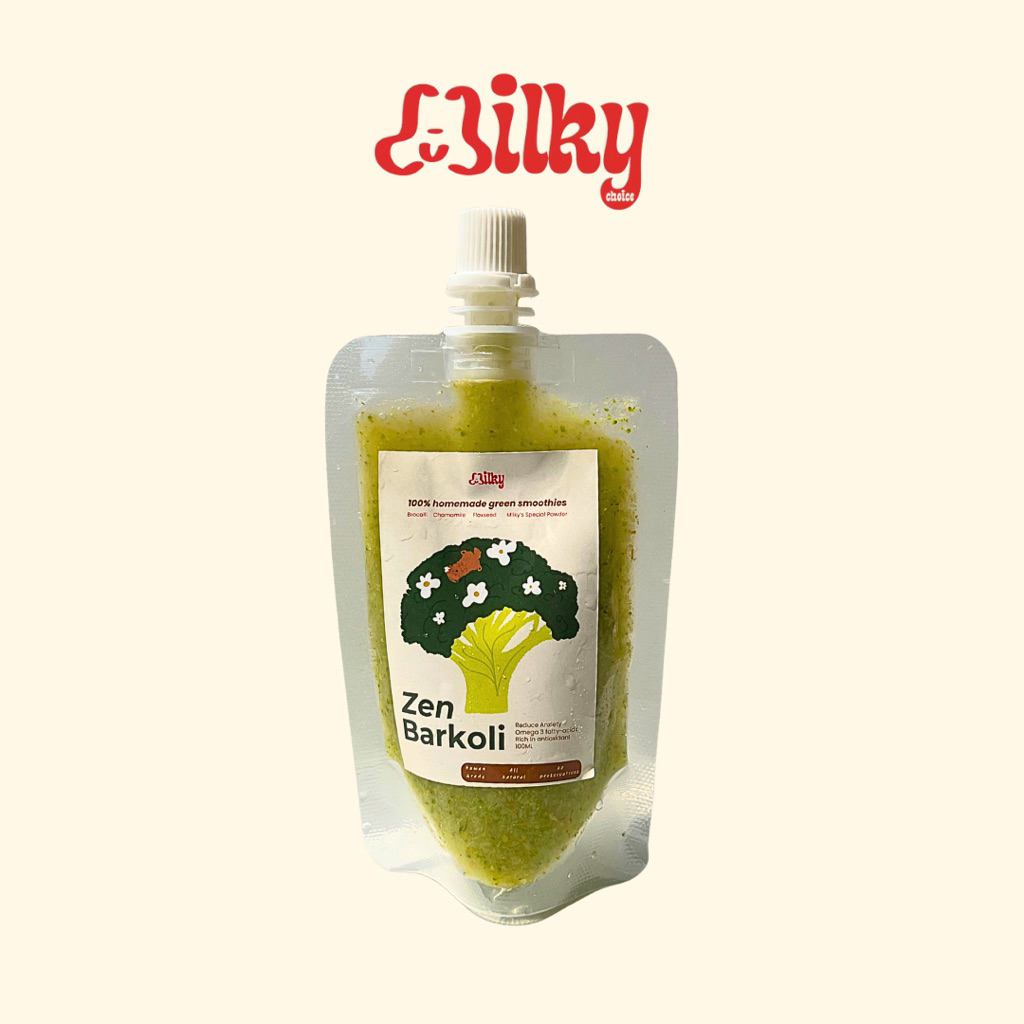 Zen Brokoli/Snack sayur anjing sehat Milky Choice