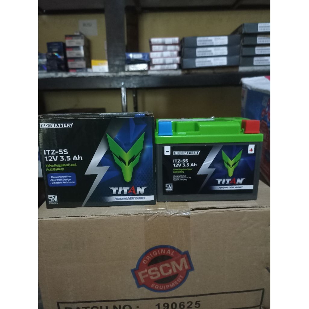 AKI INDOPART ITZ-5S Full Kering Buat Motor Beat,Vario 110,Scopy