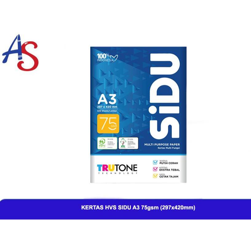 

Kertas HVS A3 MERK SIDU 75gsm