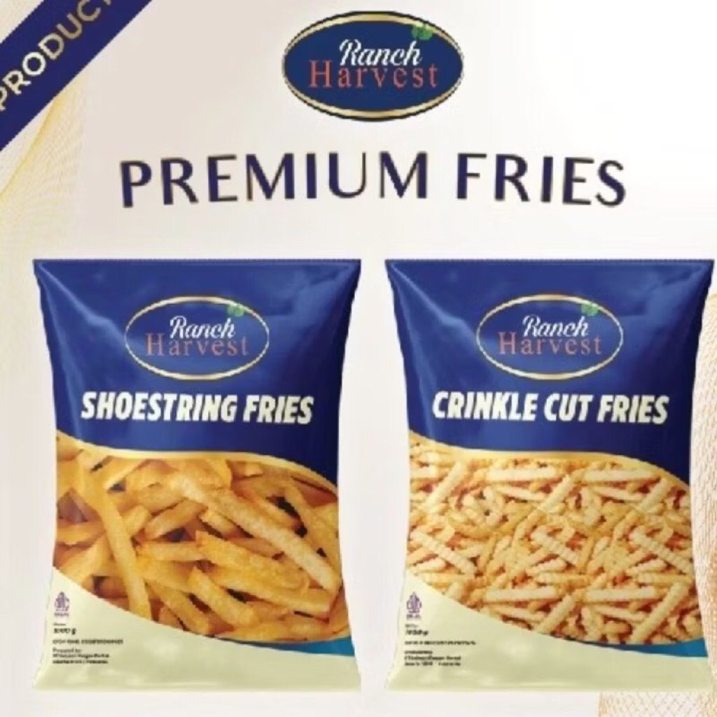 

Crinkle cut french fries / shoestrings kentang goreng 1kg
