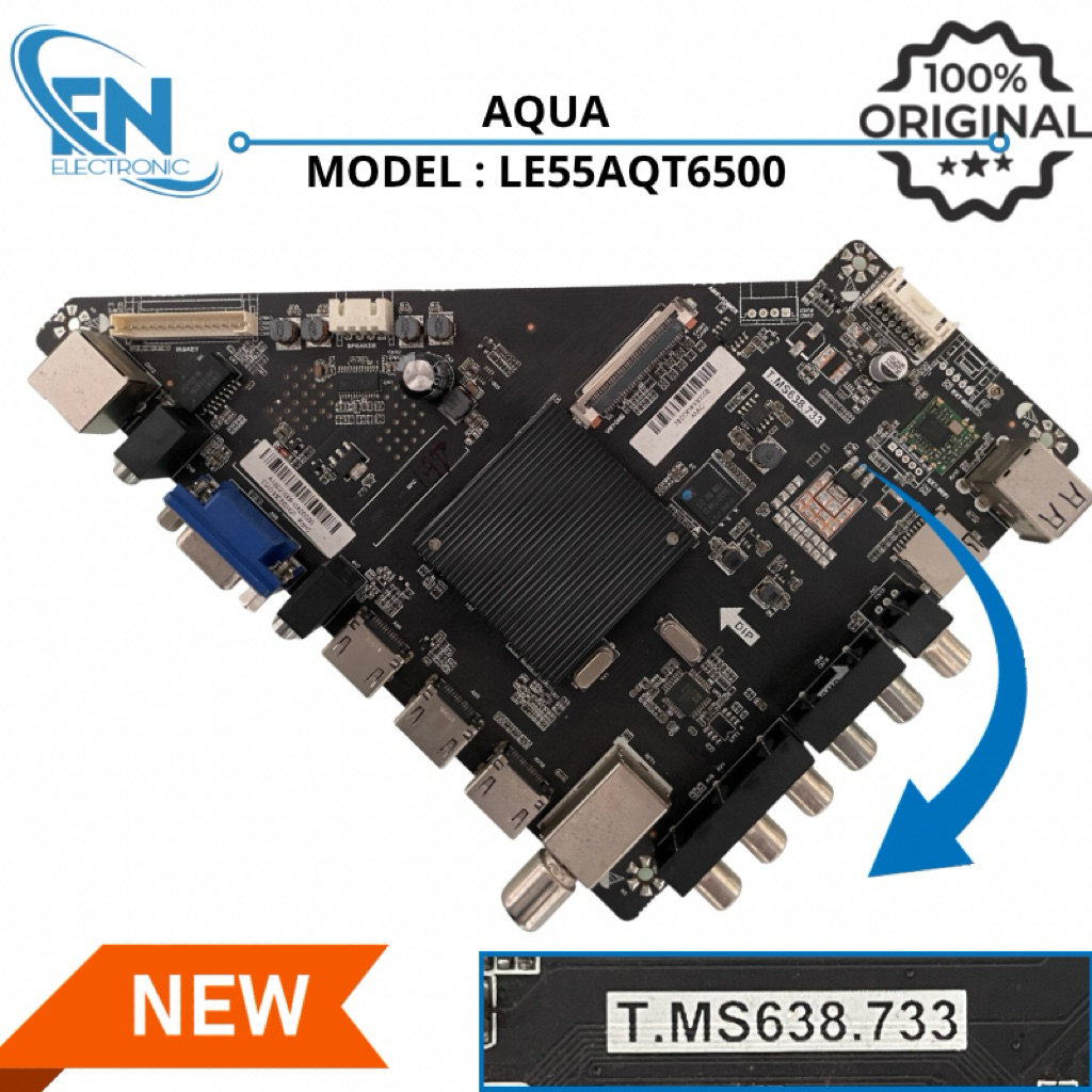 MB MAINBOARD MESIN TV LED AQUA LE55AQT6500U LE55AQT6500 LE 55AQT6500U LE 55AQT6500 U