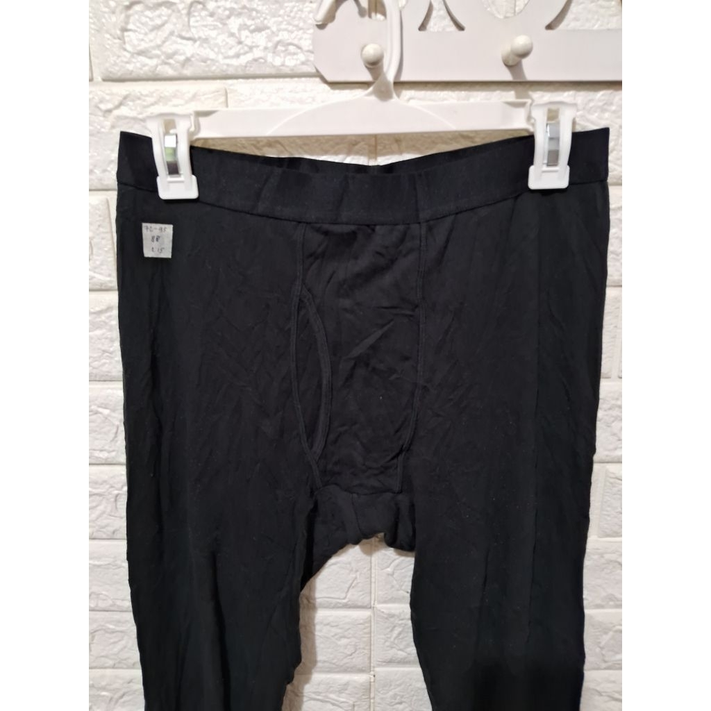 L15 legging cowok uniqlo heattech extrawarm