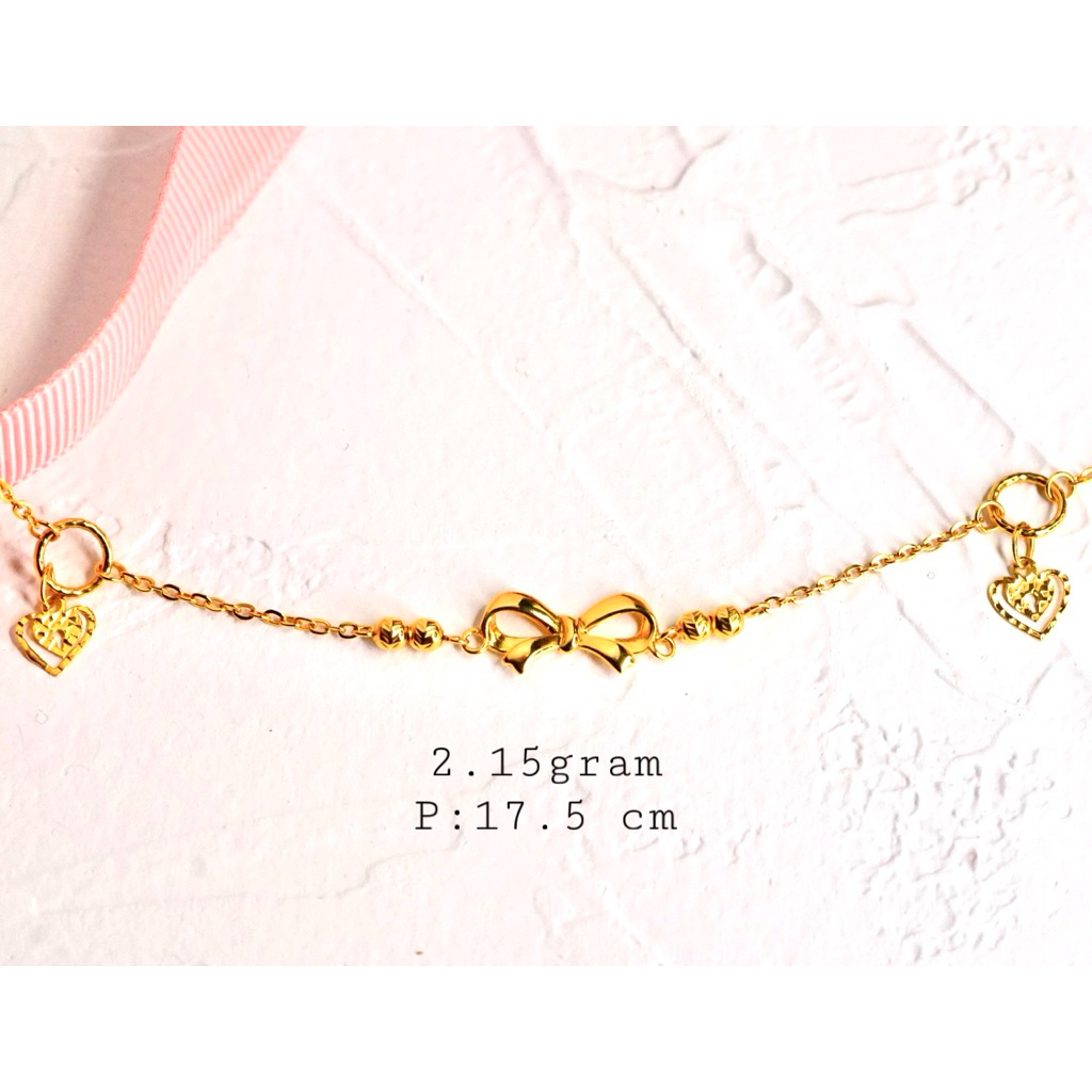 Gelang Emas Pita Fancy Bracelet Gelang Emas Kadar 700 Emas tua