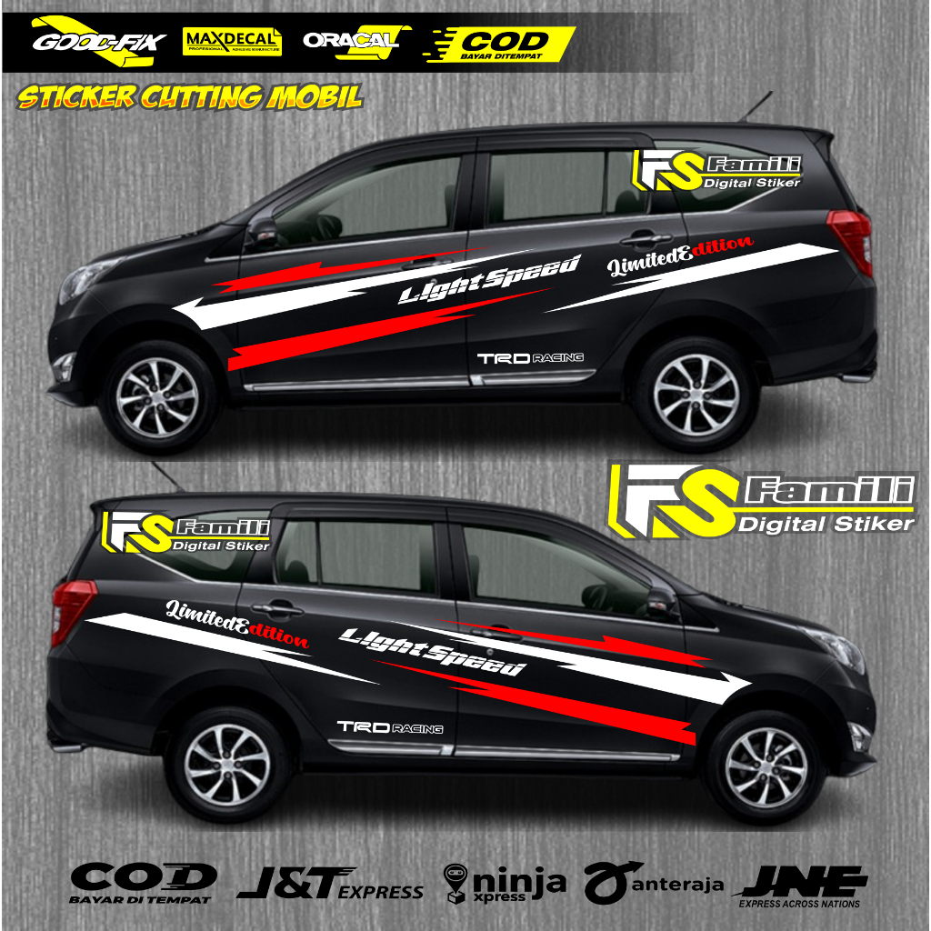 Stiker mobil Sigra Terbaru cutting stiker mobil Sigra sport stiker terbaru