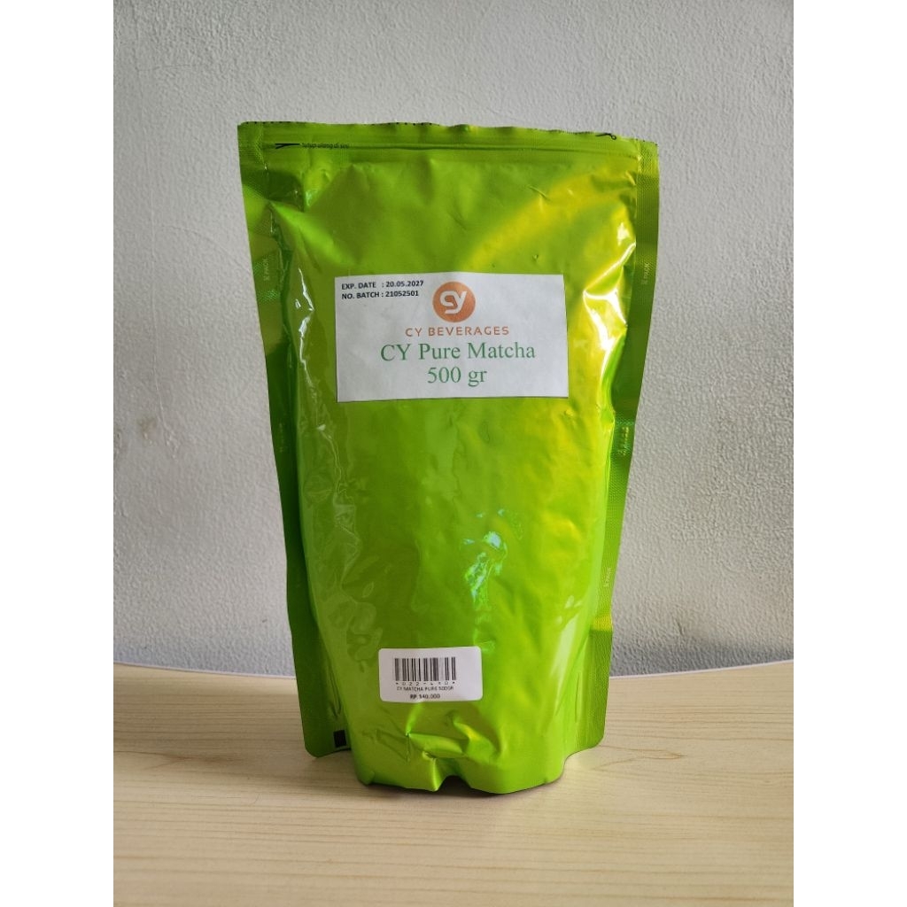 

[Preloved Jual Rugi] CY Beverages Pure Matcha – 490gr Tersisa, Asli & Fresh