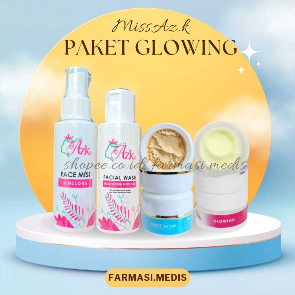 (COD)PAKET AZKA BEAUTY GLOW SKINCARE