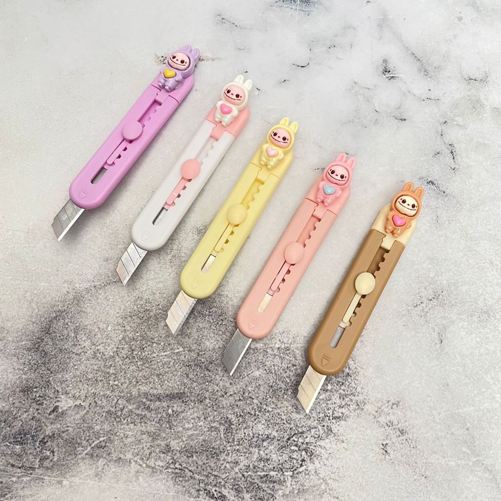 

CUTTER MINI PANJANG LABUBU pisau mini keperluan memotong import lucu elegan unik fancy imut bisa COD termurah