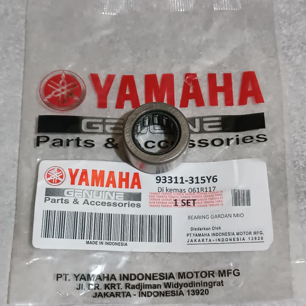 BEARING GARDAN LAHAR BAMBU LAHAR GIGI RASIO GEARBOX (5TL) MOTOR MIO, MIO SPORTY, MIO SMILE DAN MIO S