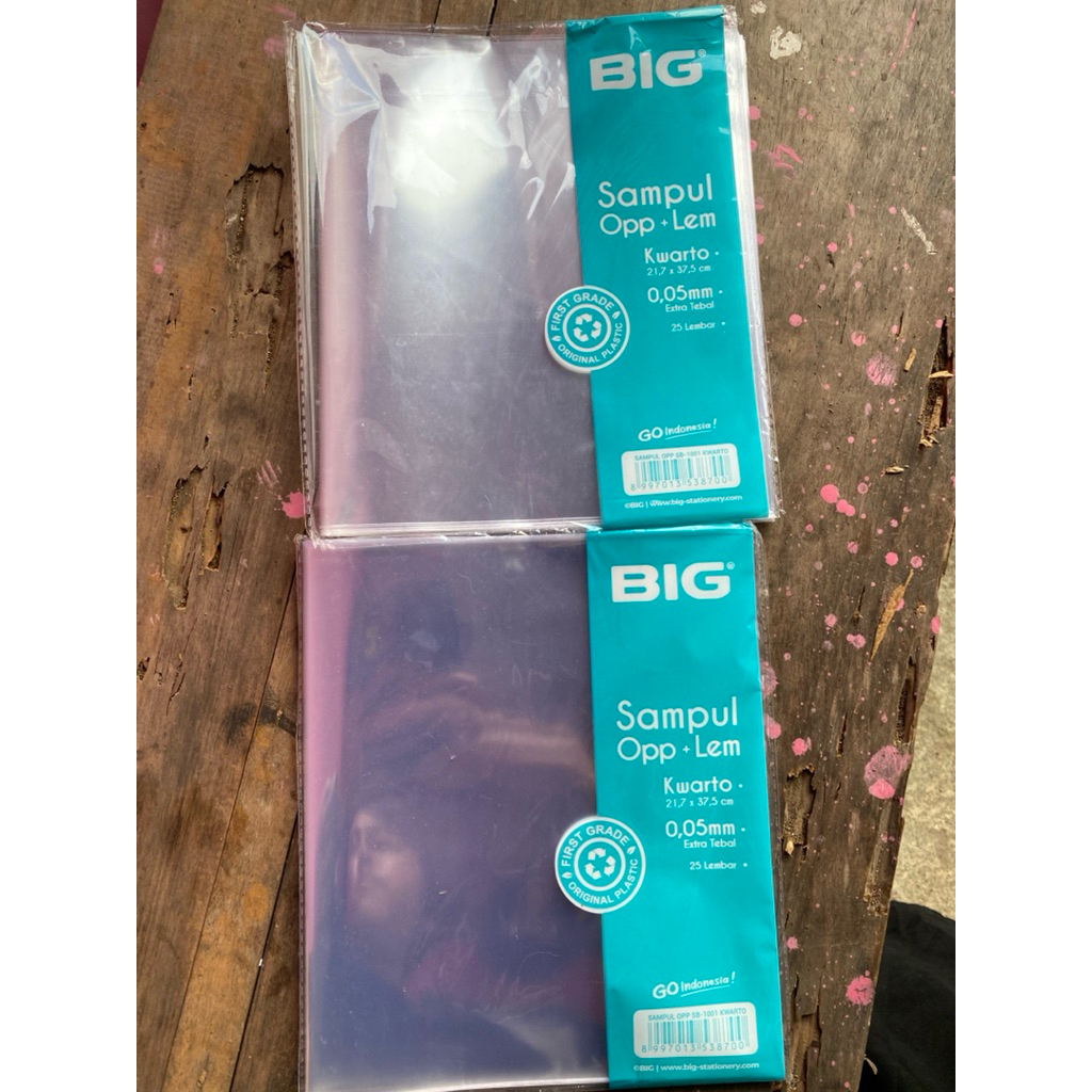 

Sampul plastik BIG OPP+Lem qwarto