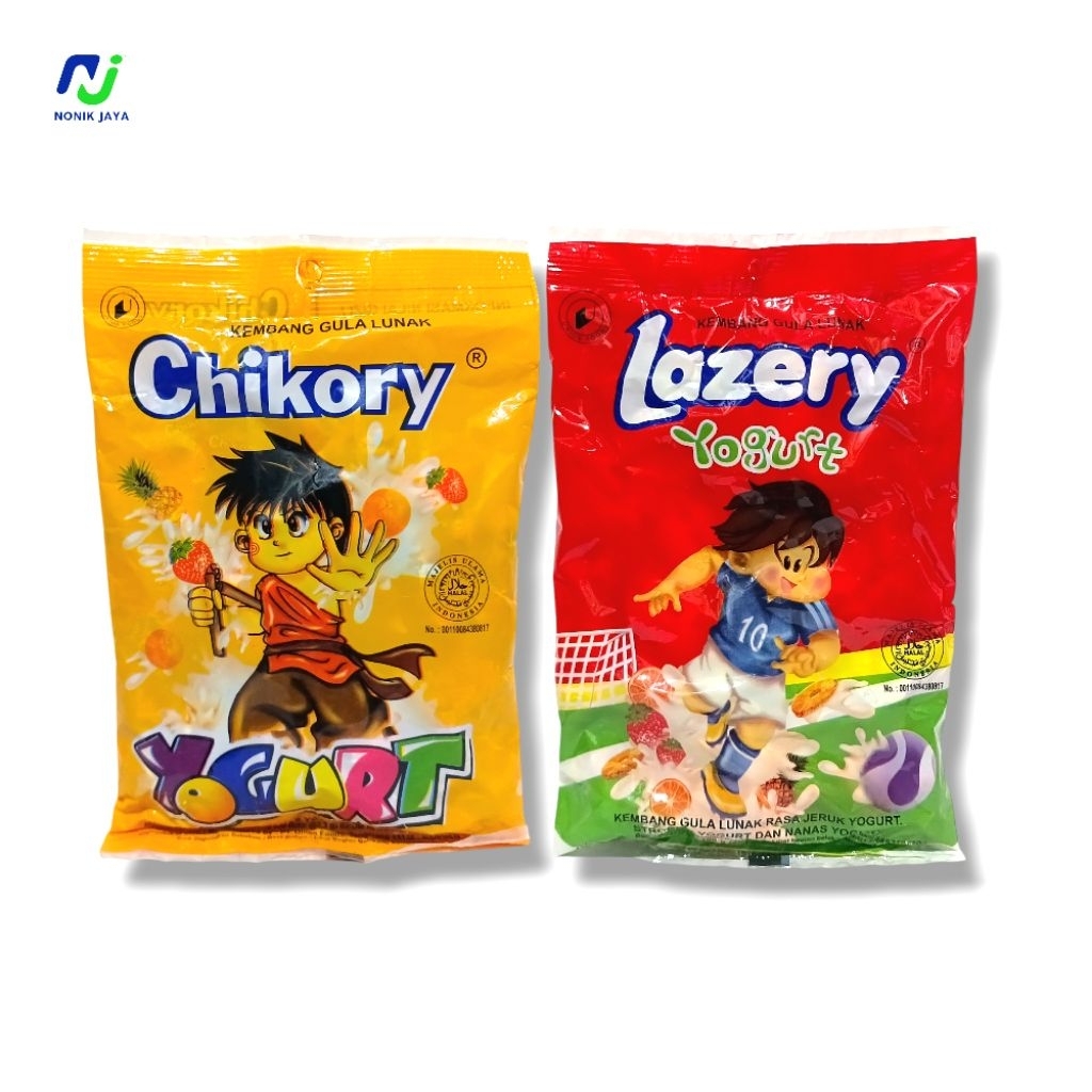 

( PAKET HEMAT PERMEN 6 PACK ) Permen Chikory Yogurt / Lazery Yogurt Pack Isi 40 Pcs ASSORTED@3gr