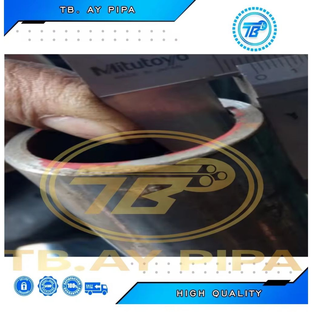 pipa besi seamles OD 38 Mili ID 30 Mili tebal 4 mili