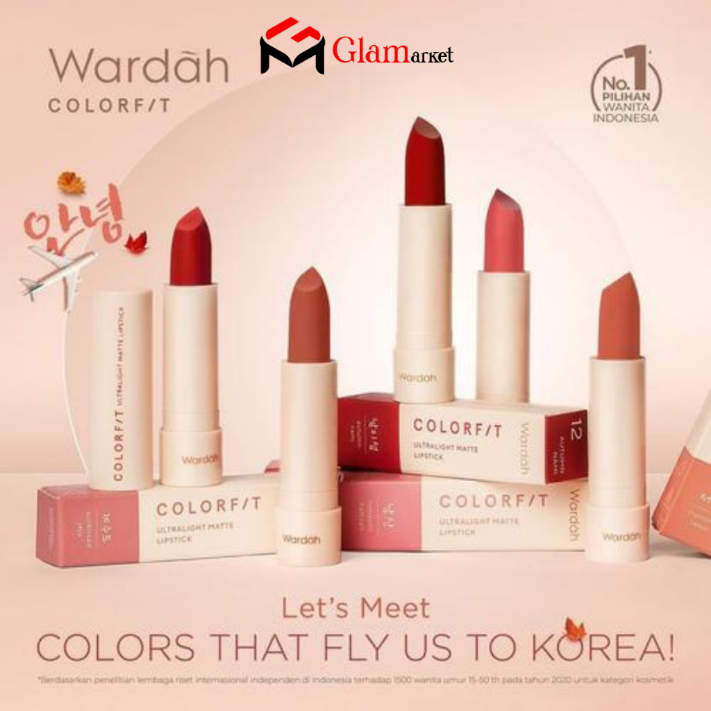 WARDAH Colorfit Ultralight Matte Lipstick - Lipstik Bibir