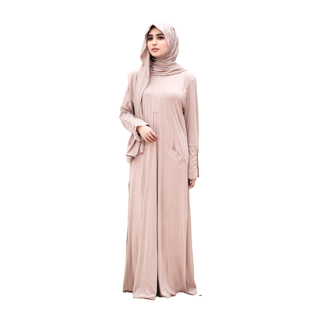 Dress Mala Gamis Casual Bahan Rayon Spandex Premium Busui Friendly - Auliana X MyOutfit