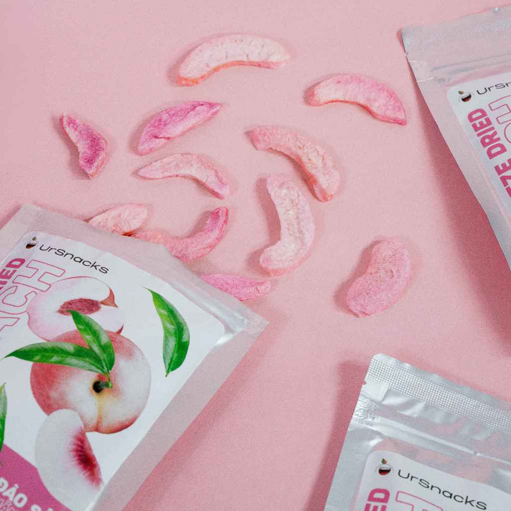 

[ONLY FOR GIFT] URSNACKS Freeze Dried Peach 30gr - Snack Keripik Buah Asli Peach Pink Halal BPOM